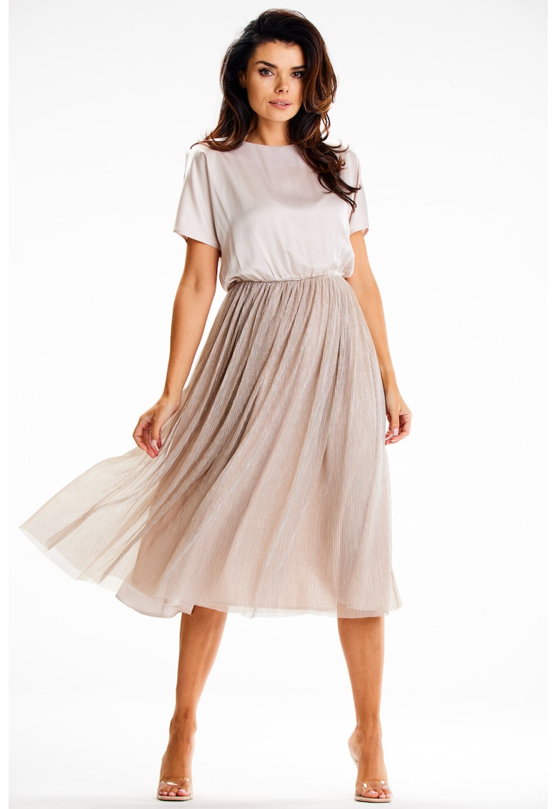 Rochie dama Poliester - A627 - Bej -