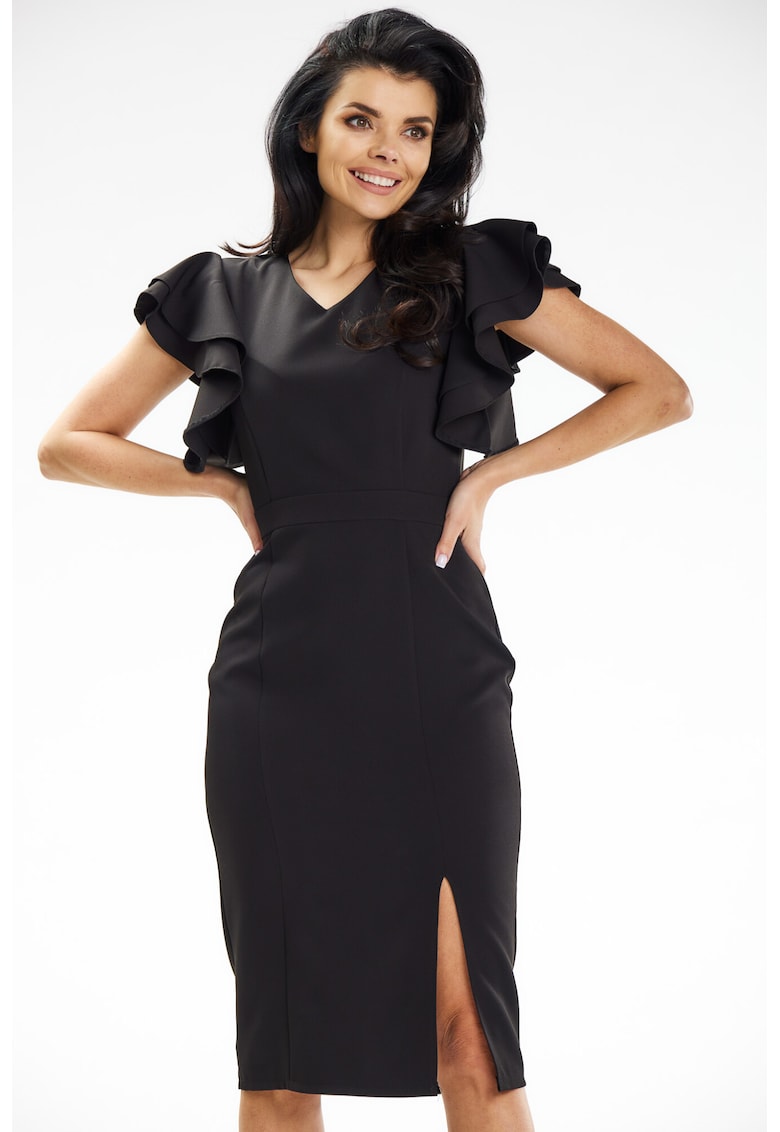 Rochie dama poliester - A634 - Neagra -