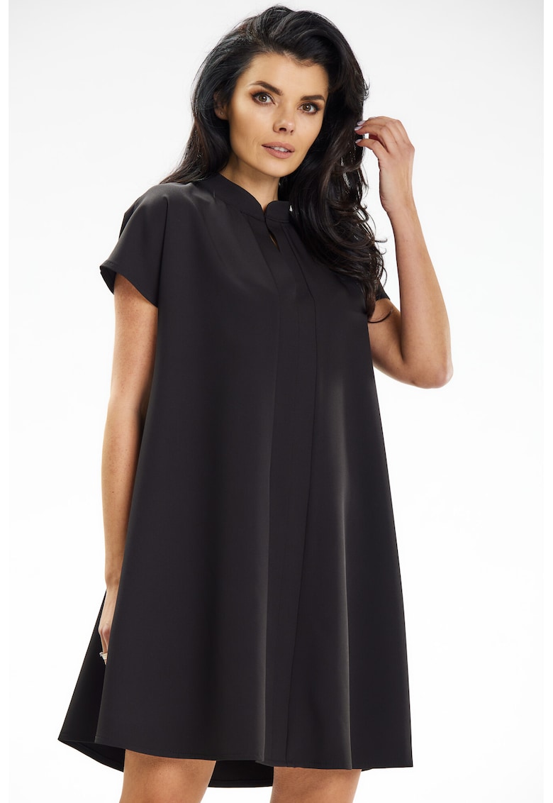 Rochie dama poliester - A635 - Neagra -