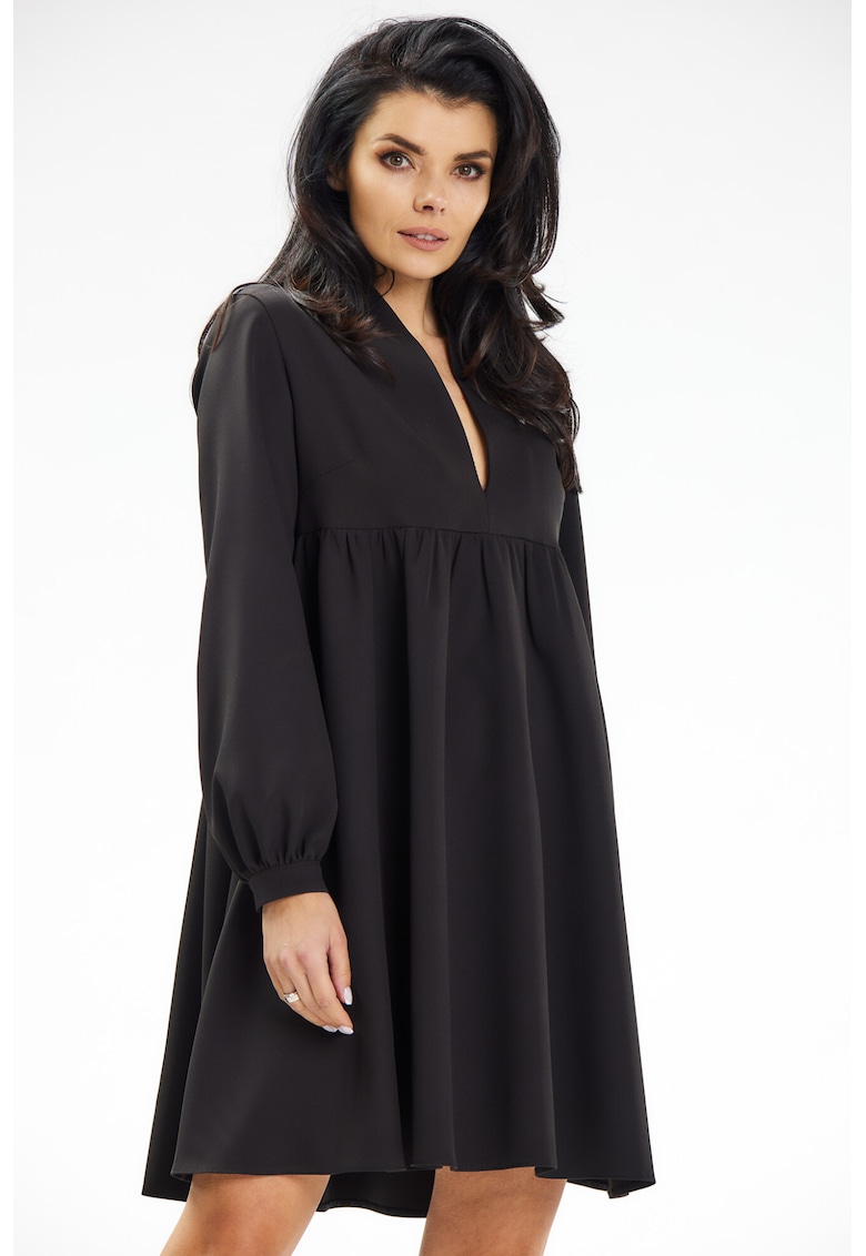 Rochie dama poliester - negru A636