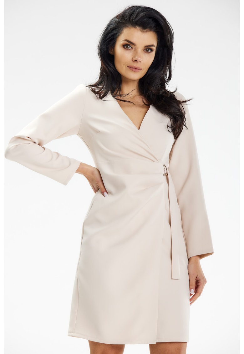 Rochie dama poliester - A637 - Bej -