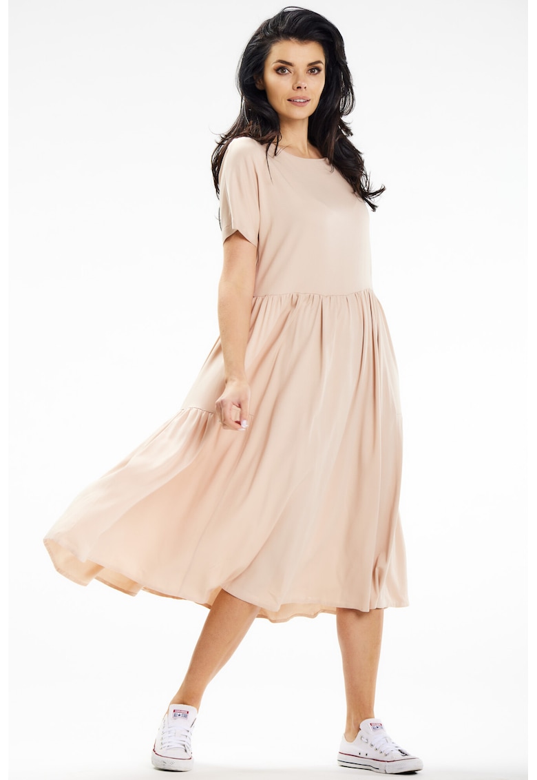 Rochie dama viscoza - A639 - Bej -