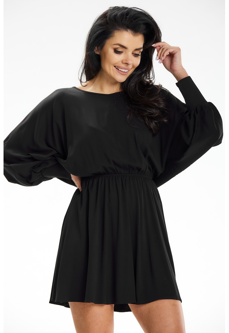 Rochie dama viscoza - A640 - Neagra -