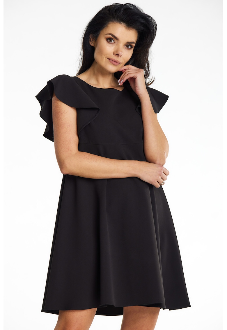 Rochie dama poliester - negru A643