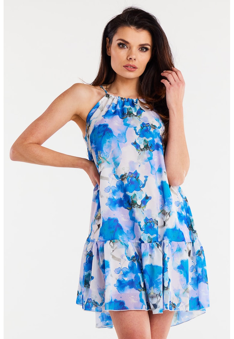 Rochie A499 - Poliester - Albastru