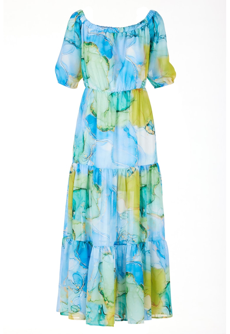 Rochie A504 - Poliester - Albastru