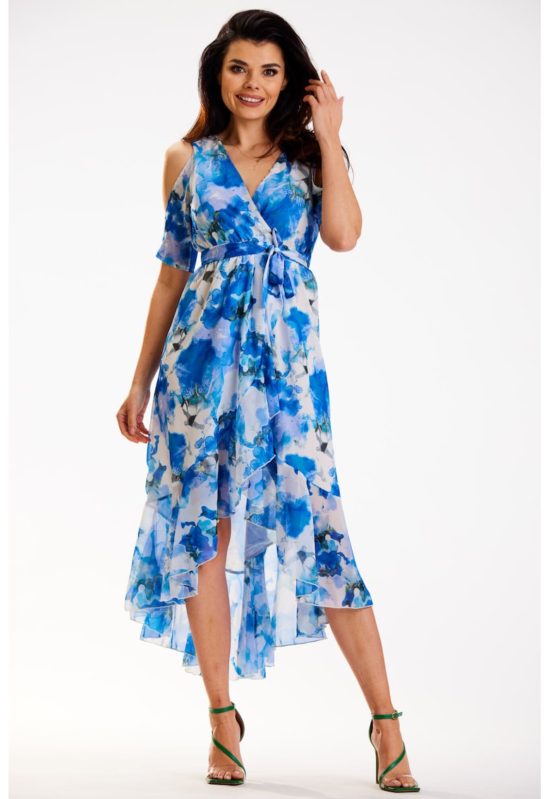 Rochie A508 - Poliester - Albastru