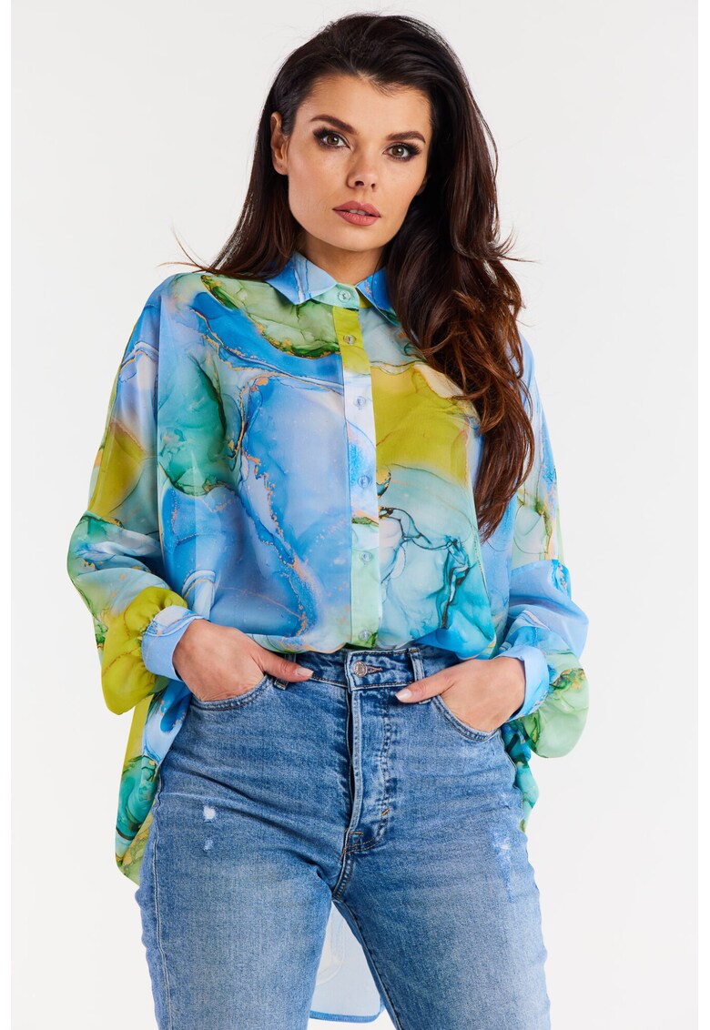 Camasa dama poliester multicolor