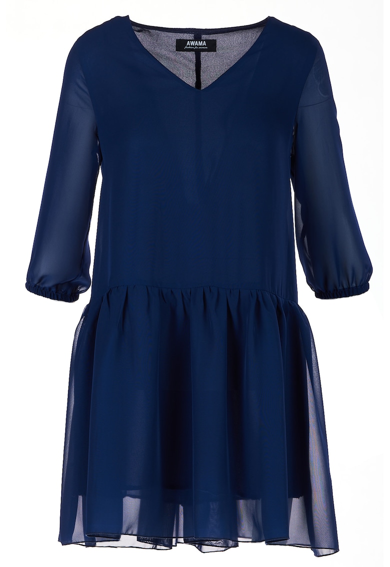 Rochie A514 - Poliester - Bleumarin