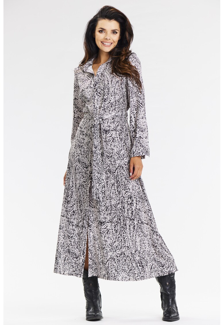 Rochie Rochie dama poliester - A665 - Alb/Negru-