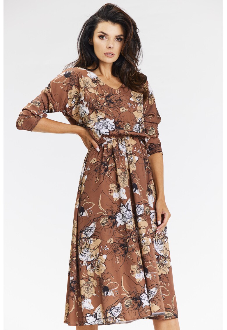 Rochie dama poliester - A666 - Model maro -