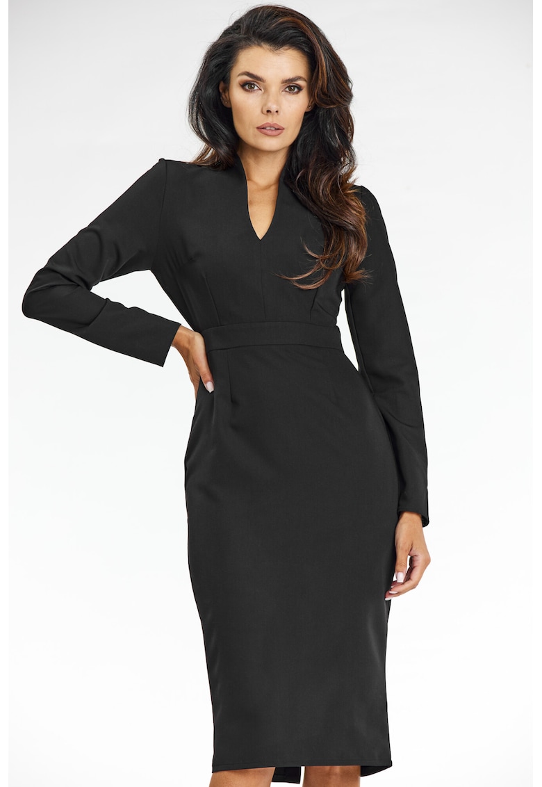 Rochie dama poliester - A667 - Neagra -