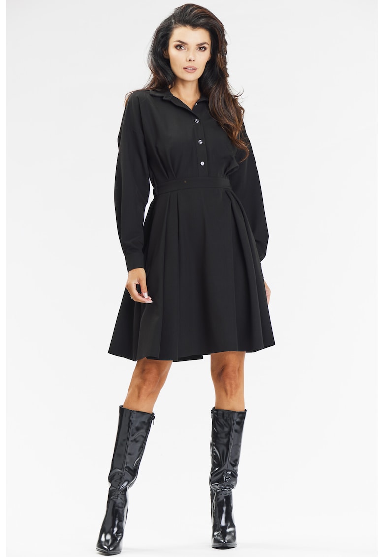 Rochie dama poliester - negru - A668
