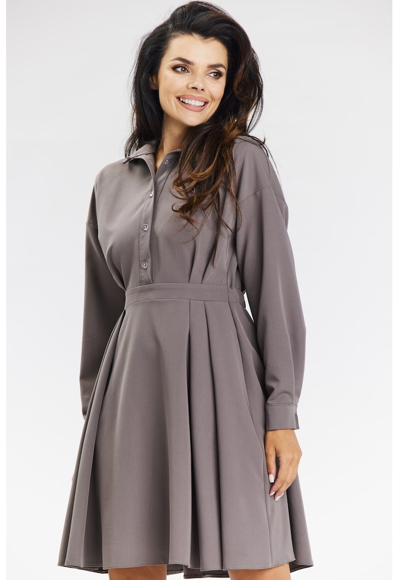 Rochie dama poliester - A668 - Maro Taupe -