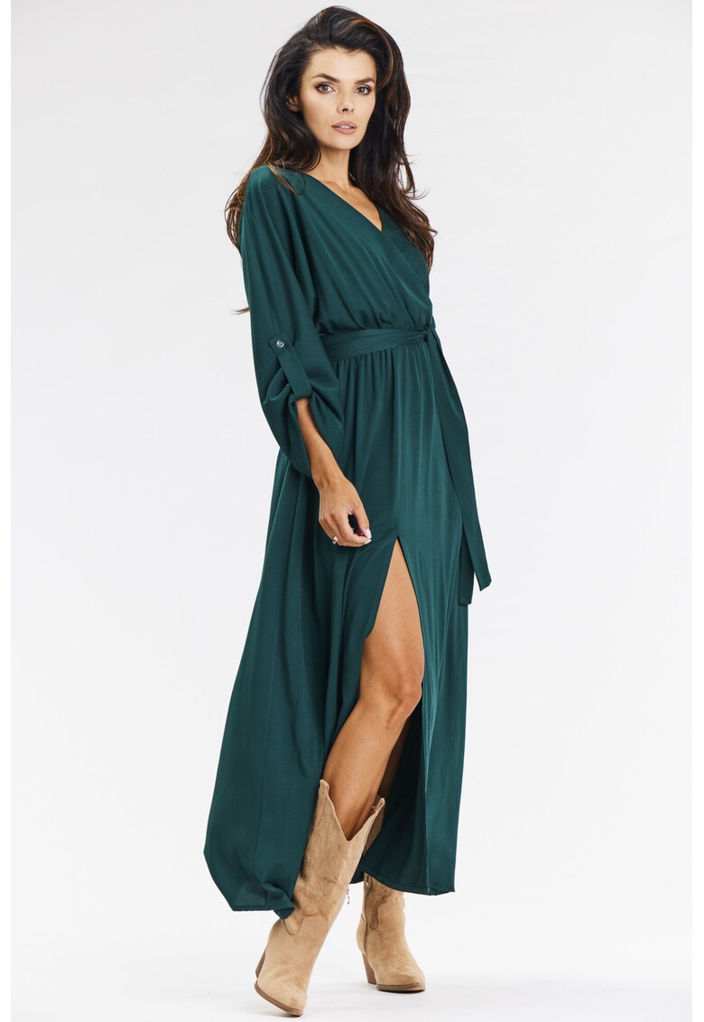 Rochie dama viscoza - A670 - verde-