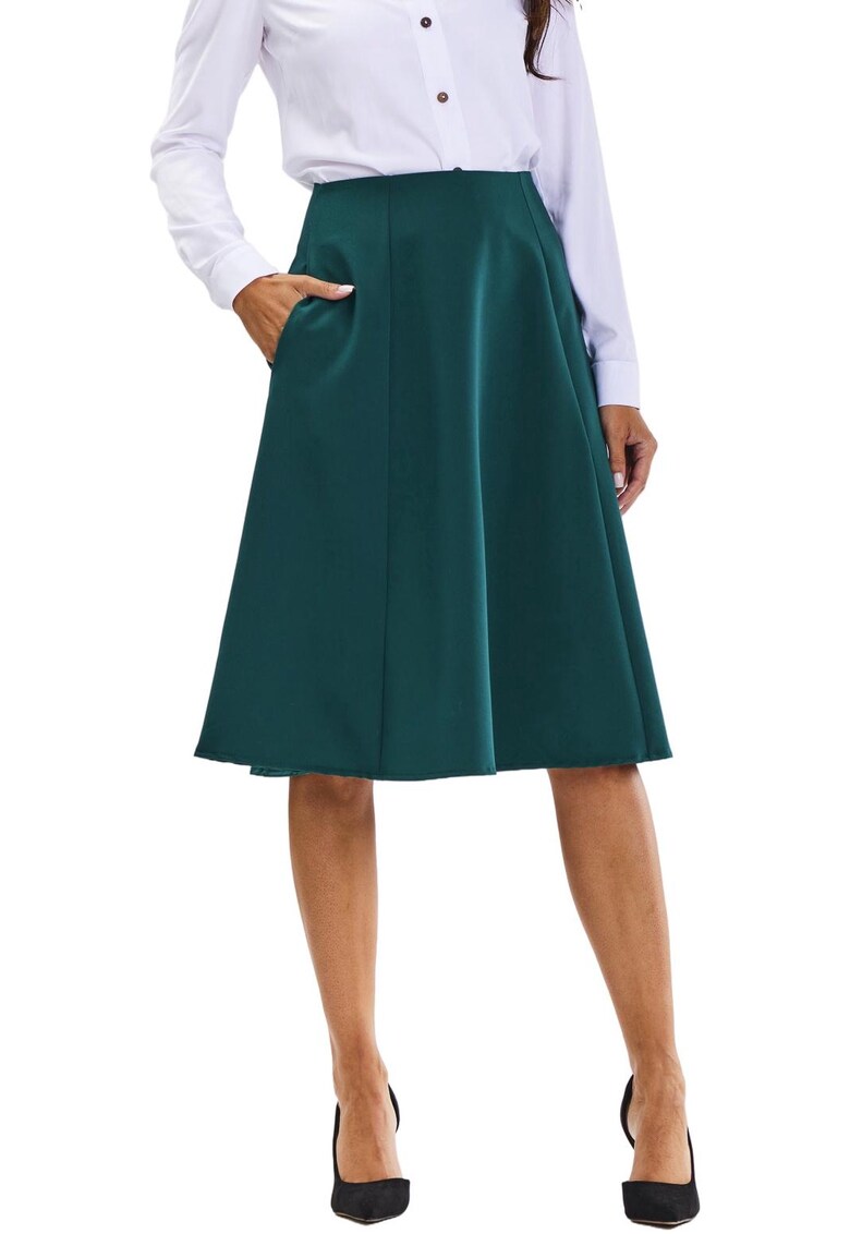 Fusta dama A673 - Poliester/Viscoza - Verde