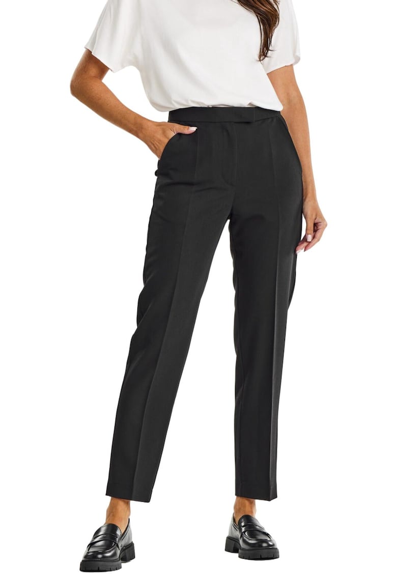 Pantaloni dama - Viscoza/Poliester/Elastan - Negru