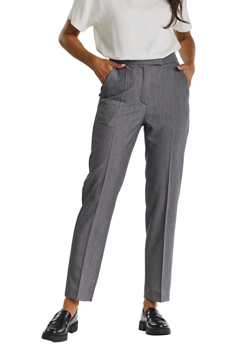 Pantaloni dama - Viscoza/Poliester - Gri