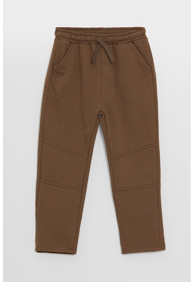 Pantaloni de trening din amestec de bumbac cu snur