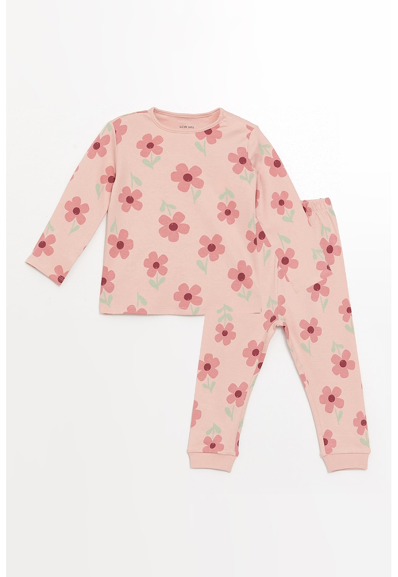 Pijama cu imprimeu floral