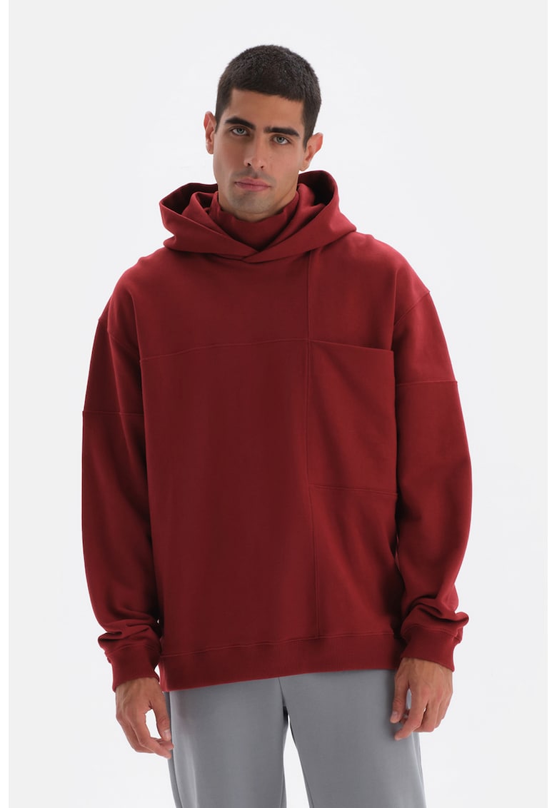 Hanorac de bumbac cu maneci cazute