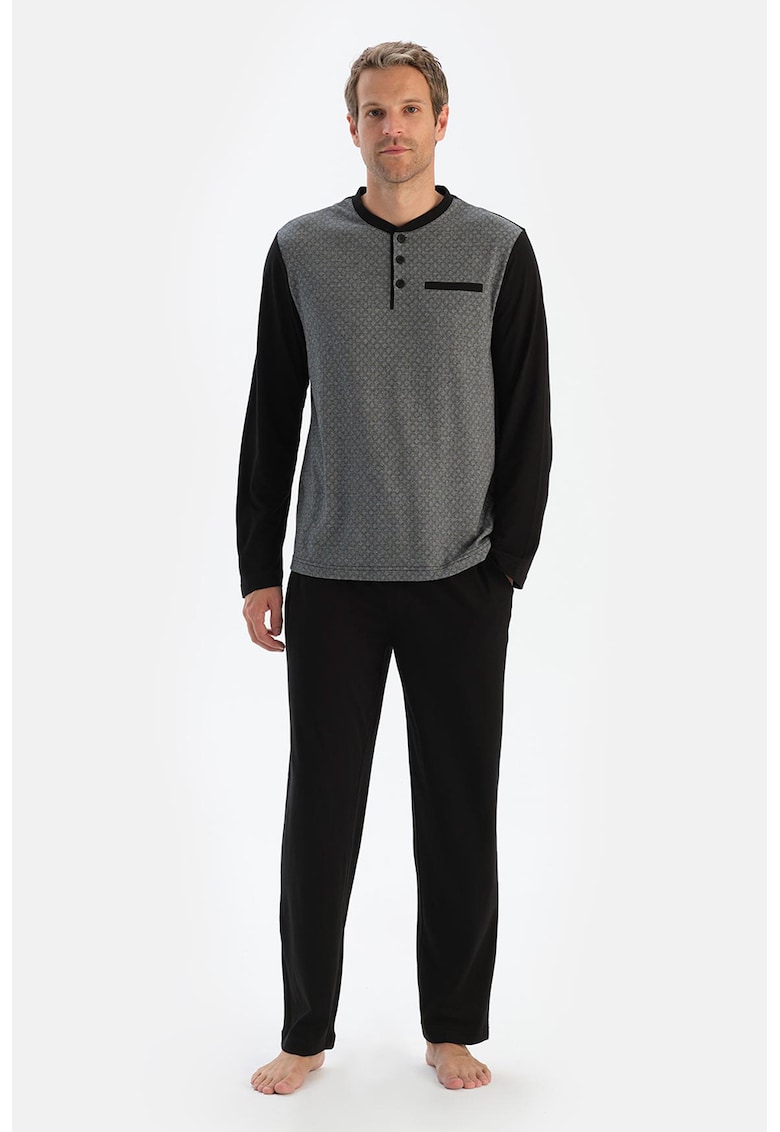 Set de pijama cu model uni - 3 piese