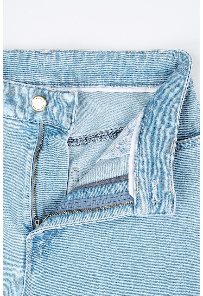 Pantaloni femei Mom 8896 Albastru