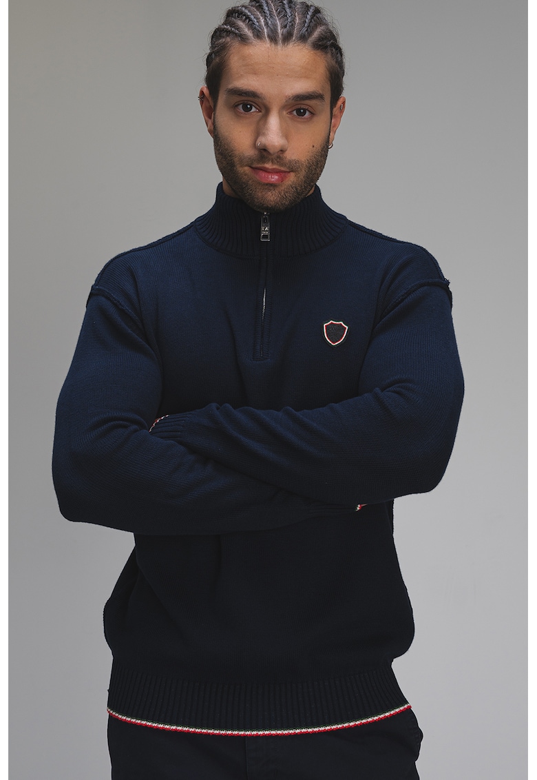 Pulover cu fermoar scurt Luca