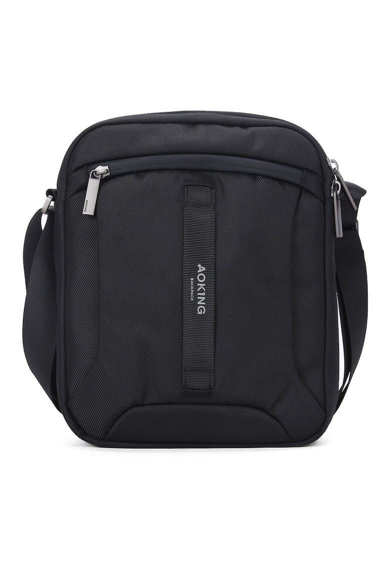 Geanta crossbody unisex cu buzunare cu fermoar