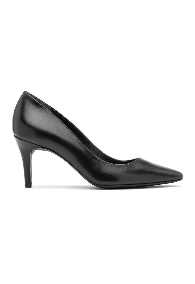 Pantofi de piele cu varf ascutit Madelyn - Negru