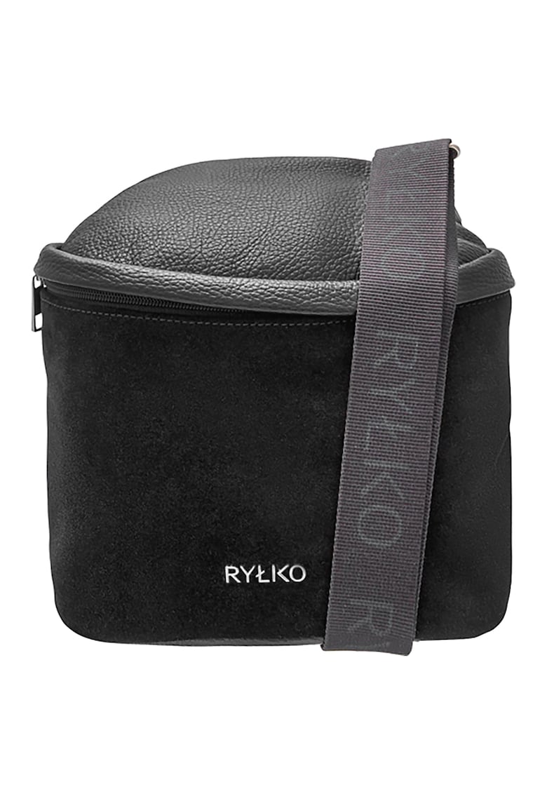 Rylko - Geanta crossbody de piele si piele intoarsa