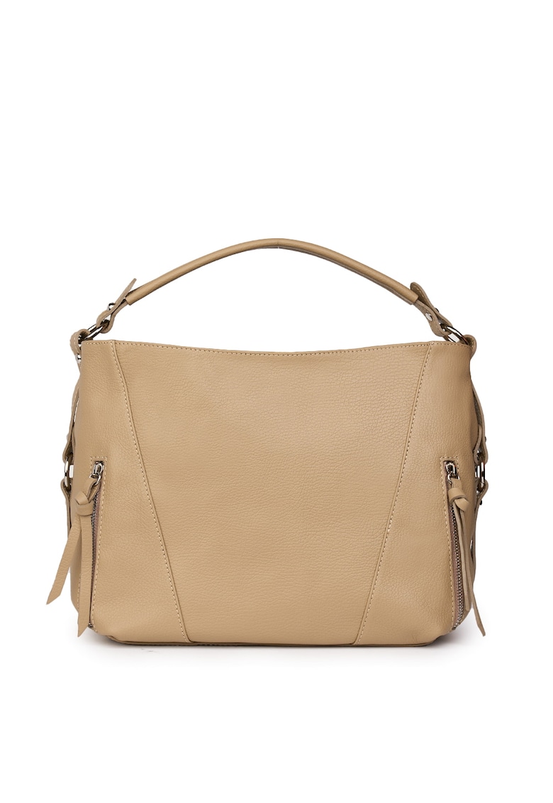 Geanta dama din piele naturala Samira galben