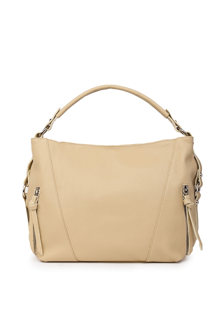 Geanta dama din piele naturala Samira galben