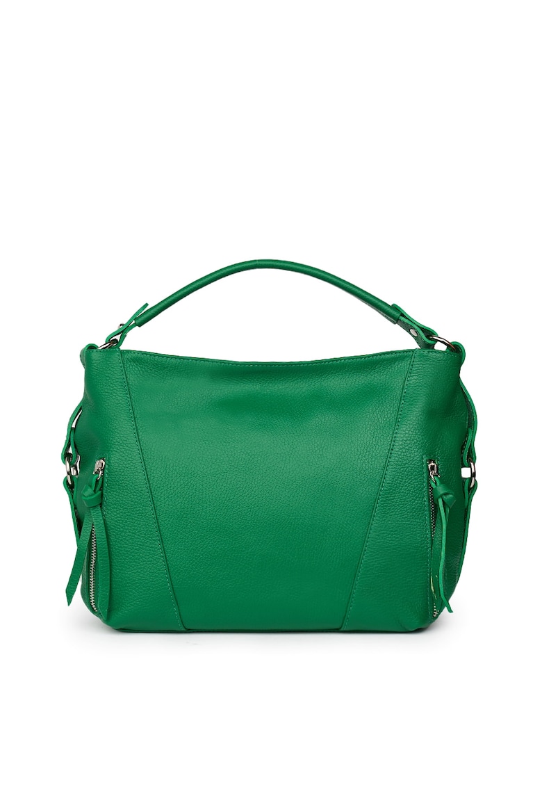 Geanta dama din piele naturala Samira galben