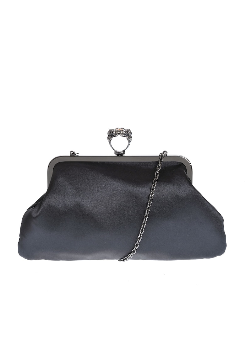 Geanta plic neagra cu inel