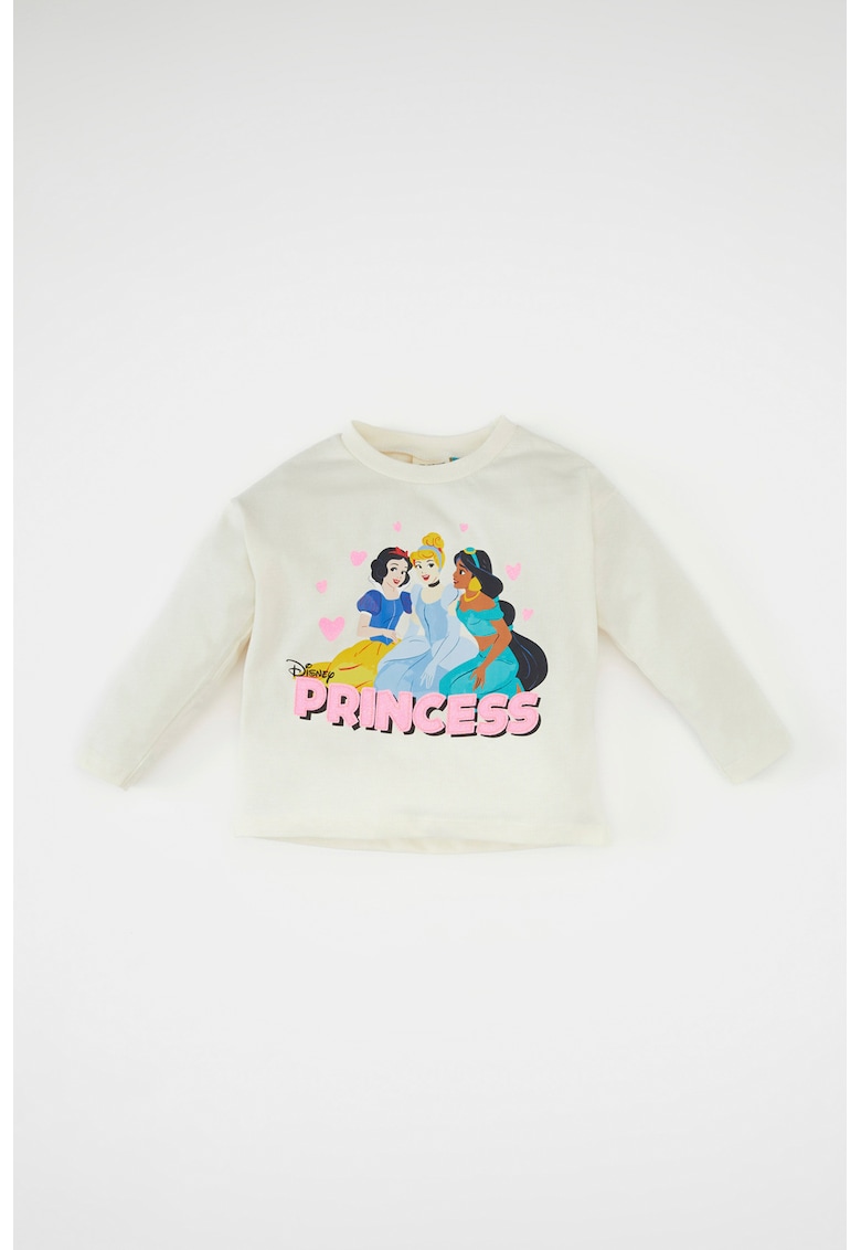 Bluza din bumbac cu imprimeu cu printesa Disney