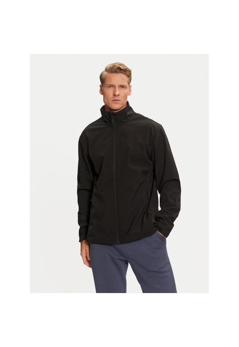 Geaca softshell 4FWAW24TSOFM284 Negru Regular Fit - Poliester