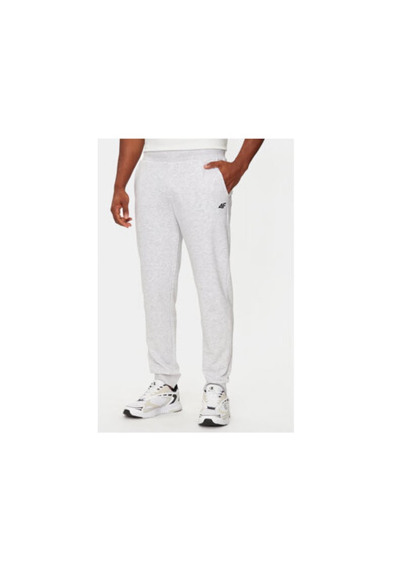 Pantaloni trening Gri Regular Fit - Bumbac - 35494 - Gri