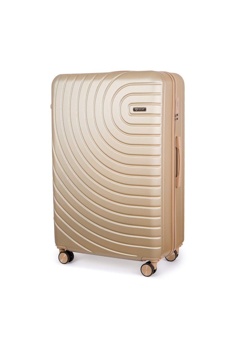 Troler mediu Solier STL1064 - Aventor - ABS - 24"" - M - culoare auriu Troler mediu Solier STL1064 - Aventor - ABS - 24"" - M - culoare auriu