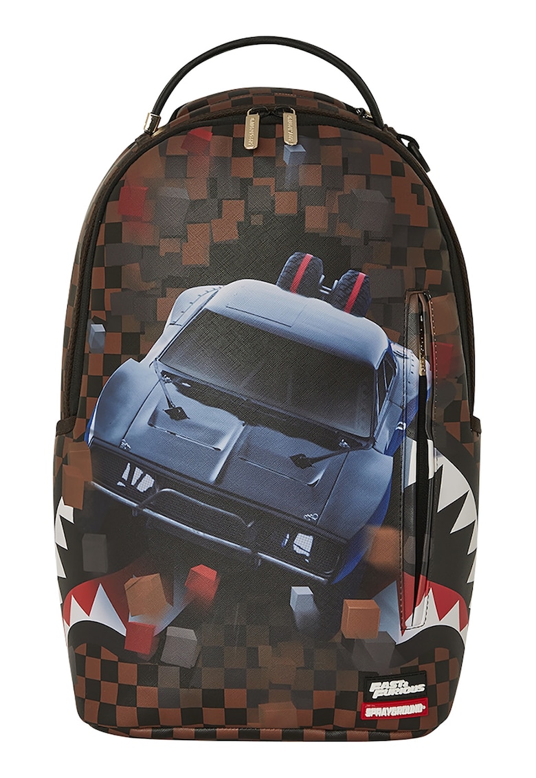 Rucsac unisex cu imprimeu Fast&Furious