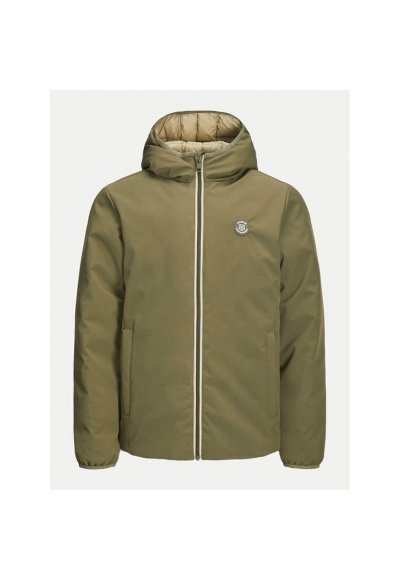 Jack&Jones Junior Geaca din puf 12263276 Verde Regular Fit - Poliester