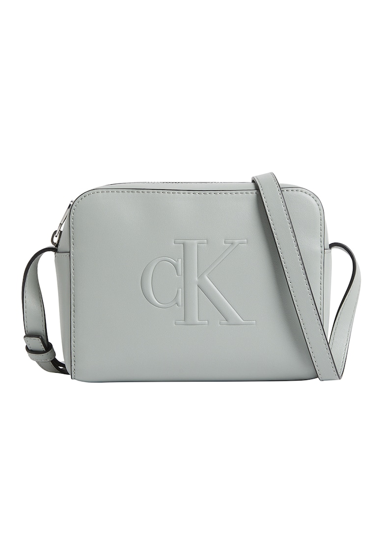 Geanta crossbody din piele ecologica cu detaliu logo