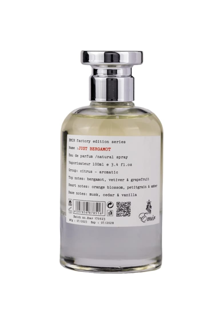 Apa de parfum Just Bergamot Factory Edition - Unisex - 100ml