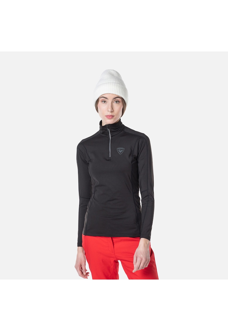 Bluza sport W Classique - cu fermoar - pentru femei - negru