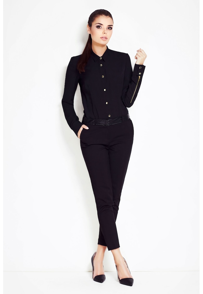 Camasa A052 pentru dama Bumbac/Nylon - Negru