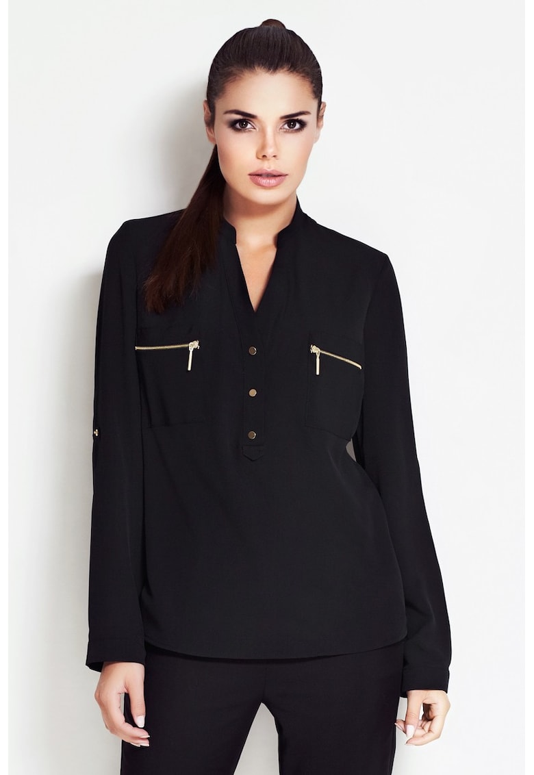Camasa A051 pentru dama Poliester - Negru