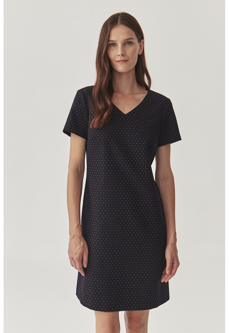 Rochie cu buline si decolteu in V