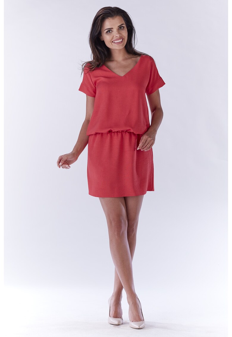 Rochie dama - Poliester - Fucsia - A178