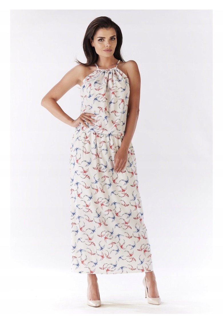 Rochie dama - Poliester - Ecru - A184