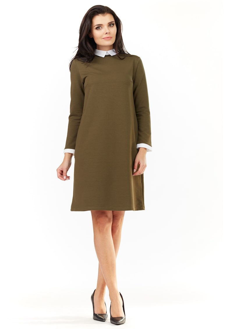 Rochie dama - Bumbac - Kaki - A204